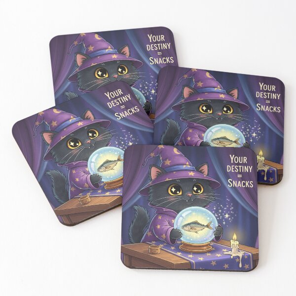 Item preview, Fortune teller cat predicts the future, a cute and funny cartoon illustration designed and sold by catlovers2025.