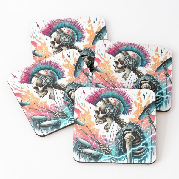 Item preview, Skeleton play Drums designed and sold by devonclemon.