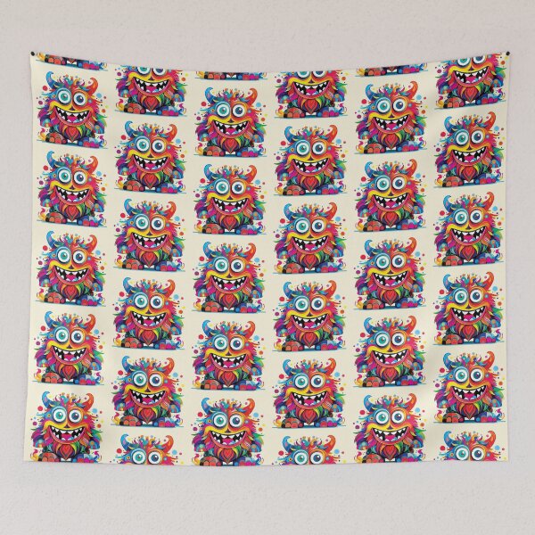Item preview, My Cuddly Monster, Friendly Fun, Cute Friend designed and sold by CharlottePlaceArt.