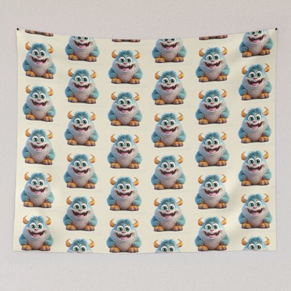Item preview, My Cuddly Monster, Friendly Fun, Cute Friend designed and sold by CharlottePlaceArt.