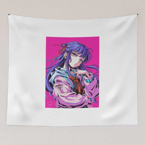 Item preview, Cool Anime Girl – Retro 80s Style with Attitude designed and sold by AirForceTuan.