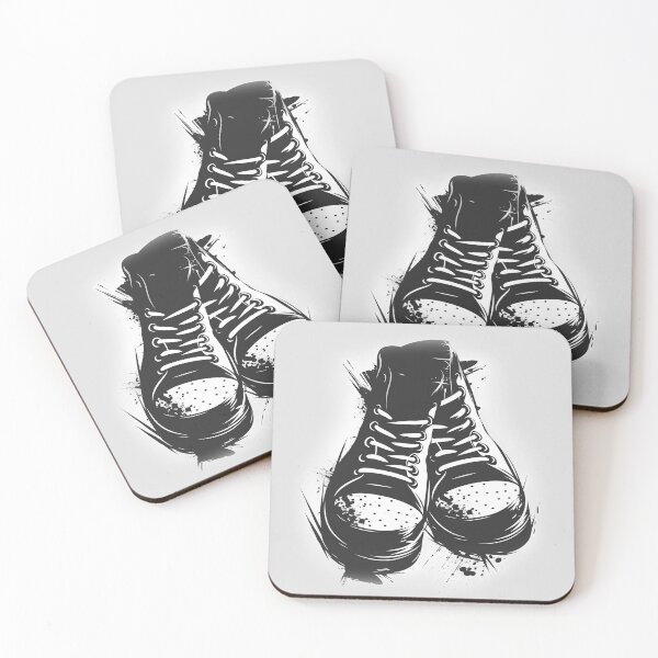 Item preview, Minimalist Black & White Sneaker Silhouette designed and sold by Windy-market.