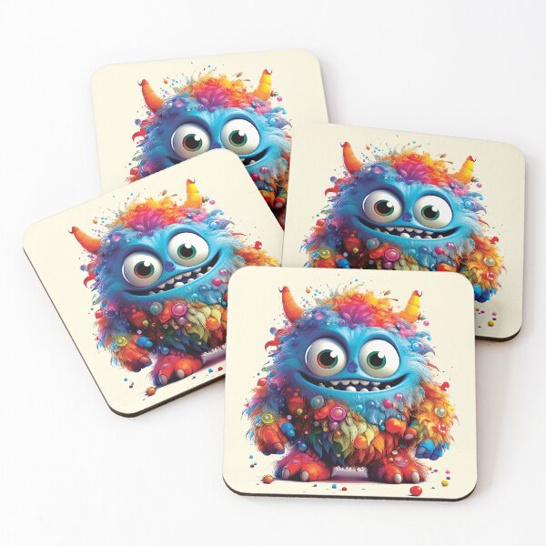 Item preview, My Cuddly Monster, Friendly Fun, Cute Friend designed and sold by CharlottePlaceArt.