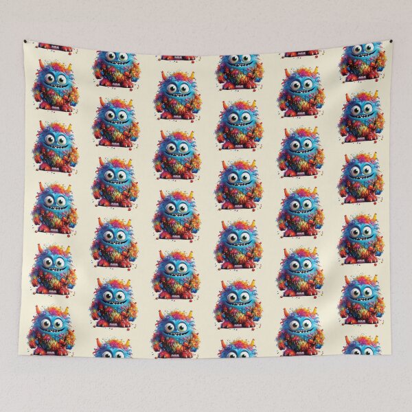Item preview, My Cuddly Monster, Friendly Fun, Cute Friend designed and sold by CharlottePlaceArt.