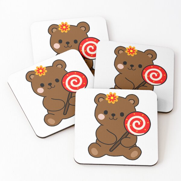 Item preview, A cute brown bear holding a candy designed and sold by tamm-sai.