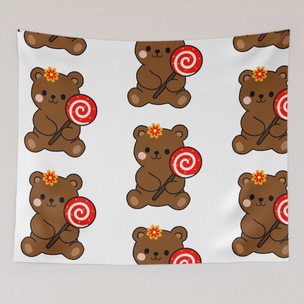 Item preview, A cute brown bear holding a candy designed and sold by tamm-sai.
