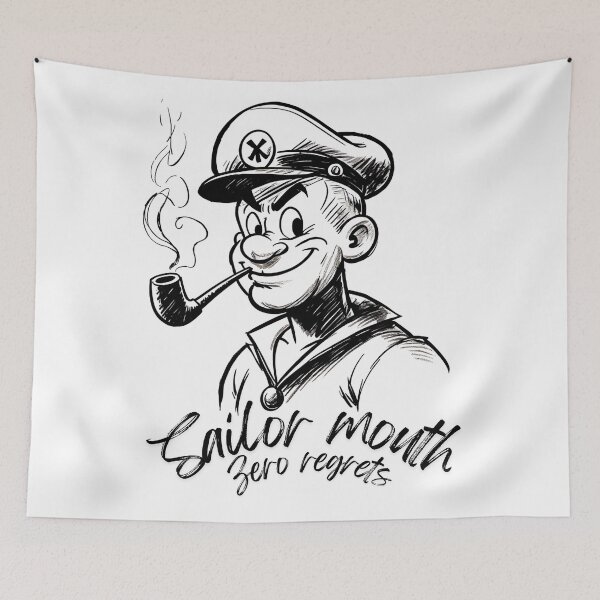 Item preview, Sailor mouth zero regrets designed and sold by whatthefoxsays.