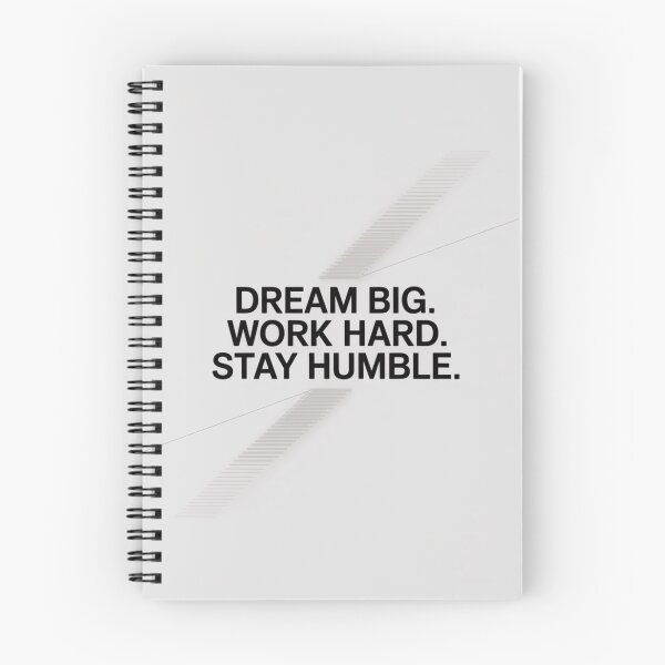 Item preview, Póster motivacional minimalista: Sueña en grande, trabaja duro, sé humilde designed and sold by SlamPrint.