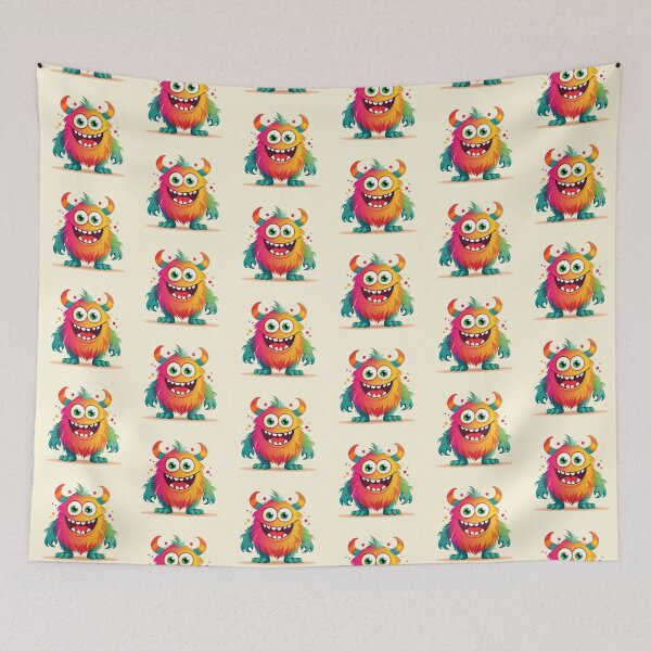Item preview, My Cuddly Monster, Friendly Fun, Cute Friend designed and sold by CharlottePlaceArt.