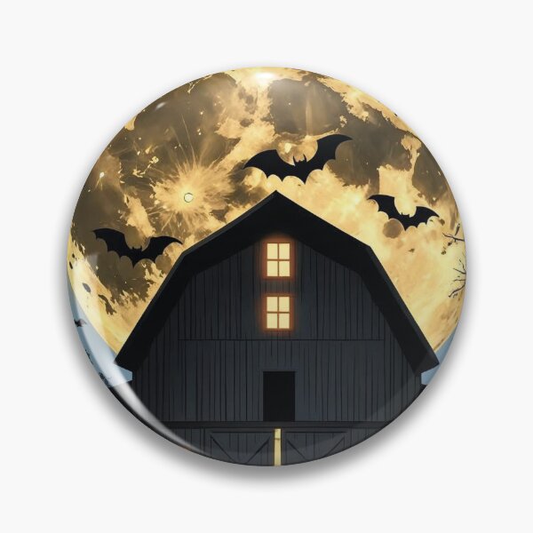 Item preview, Moonlit Barn Silhouettes – Cottagecore Halloween Night designed and sold by Deezyned.