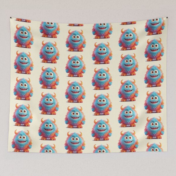 Item preview, My Cuddly Monster, Friendly Fun, Cute Friend designed and sold by CharlottePlaceArt.