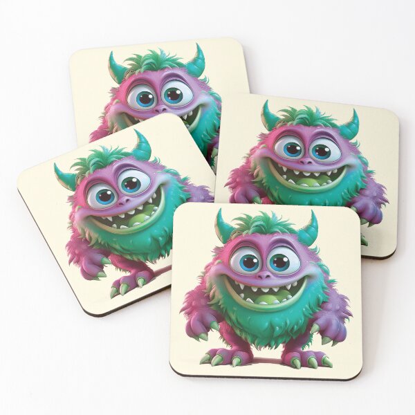 Item preview, My Cuddly Monster, Friendly Fun, Cute Friend designed and sold by CharlottePlaceArt.