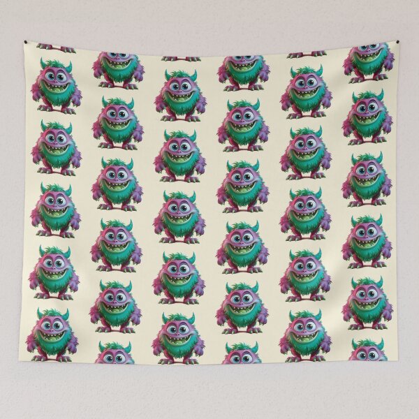 Item preview, My Cuddly Monster, Friendly Fun, Cute Friend designed and sold by CharlottePlaceArt.
