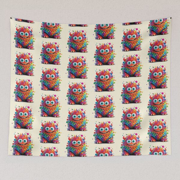 Item preview, My Cuddly Monster, Friendly Fun, Cute Friend designed and sold by CharlottePlaceArt.