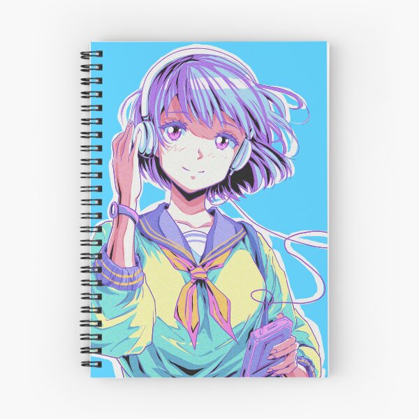 Item preview, City Pop Vibes – Retro 80s Anime Schoolgirl Listening to Music designed and sold by AirForceTuan.