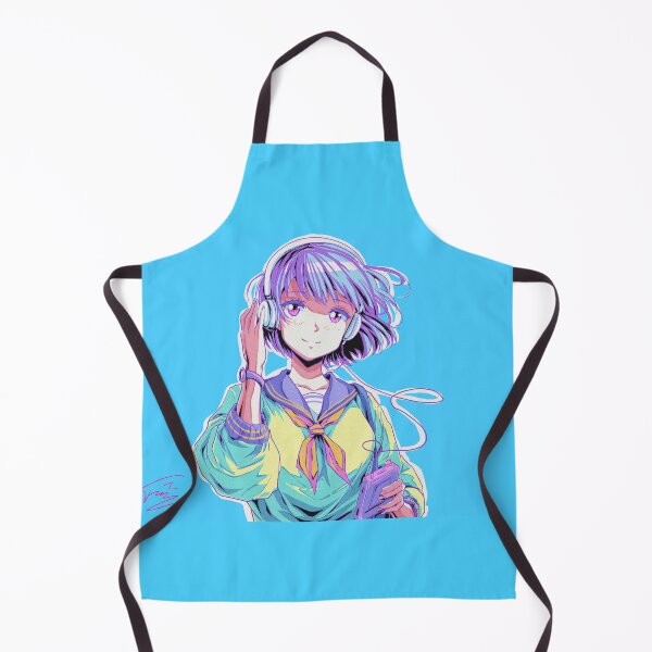 Item preview, City Pop Vibes – Retro 80s Anime Schoolgirl Listening to Music designed and sold by AirForceTuan.