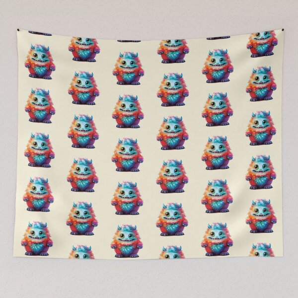 Item preview, My Cuddly Monster, Friendly Fun, Cute Friend designed and sold by CharlottePlaceArt.