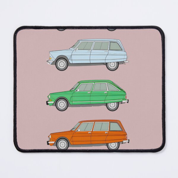 Item preview, Citroen Ami Classic Car Collection | Retro French Automobile Art designed and sold by MateoBennett.
