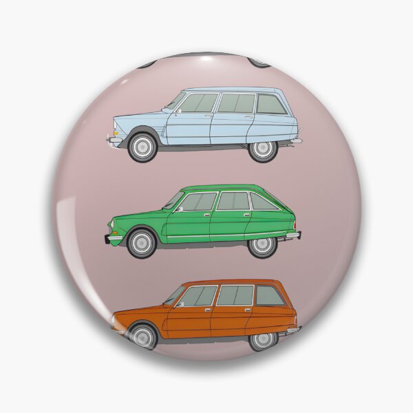 Item preview, Citroen Ami Classic Car Collection | Retro French Automobile Art designed and sold by MateoBennett.
