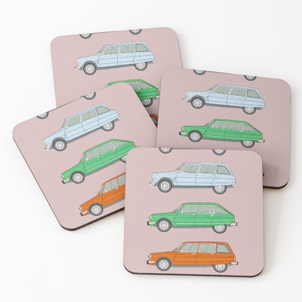 Item preview, Citroen Ami Classic Car Collection | Retro French Automobile Art designed and sold by MateoBennett.