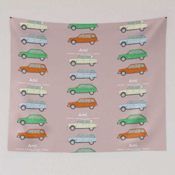 Item preview, Citroen Ami Classic Car Collection | Retro French Automobile Art designed and sold by MateoBennett.