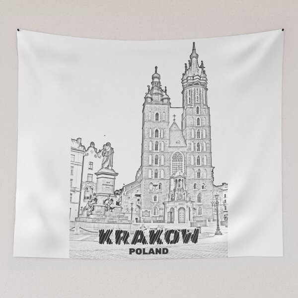 Item preview, Krakow Poland Historic City Art designed and sold by ArtsyExplorer.
