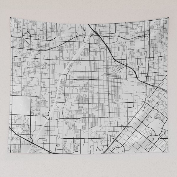 Item preview, Santa Ana City Map of California, USA - Light designed and sold by deMAP.
