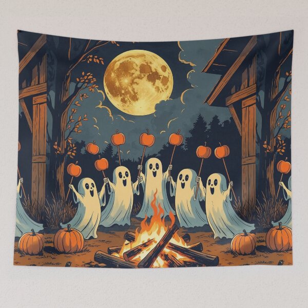 Item preview, Harvest Moon Gathering – Barnyard Halloween Cottagecore designed and sold by Deezyned.