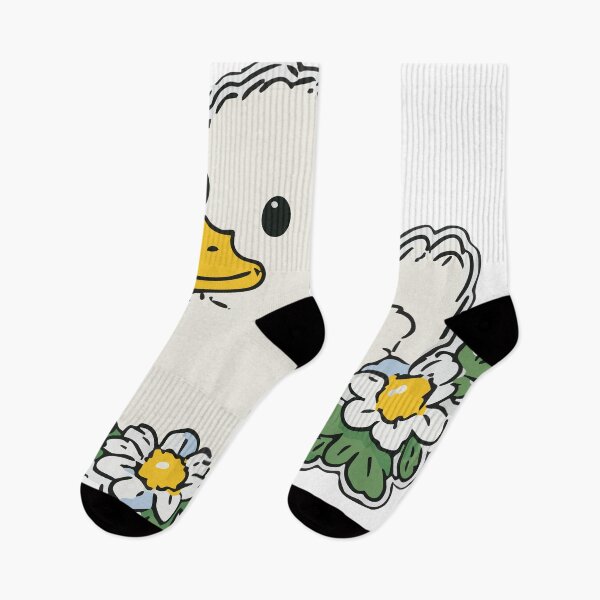 Item preview, Cartoon Duck Surrounded By Blossoms designed and sold by AGraphic11.