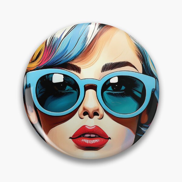 Artikelvorschau, Sunny Girl mit Sonnenbrille, Sunny Girl trägt Sonnenbrille, Sunspecs, Sunnies entworfen und verkauft von CharlottePlaceArt.