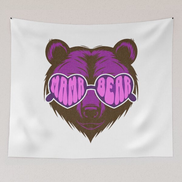 Item preview, Mama Bear Sunglasses Logo | Fun Bear Head Design with Bold Text designed and sold by ldjcustomdesign.