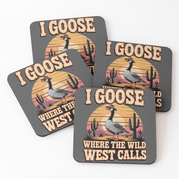 Item preview, Cowboy goose - Yeehaw goose - Goose in boots - Goose on the loose - Western goose - Silly goose - Honky tonk goose - Cowgirl duck designed and sold by JansenGS.