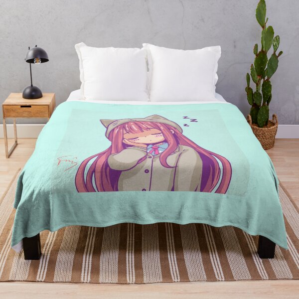 Item preview, Sleeping Manga Girl in Cat Costume – Retro Anime Style & Cozy Vibes designed and sold by AirForceTuan.