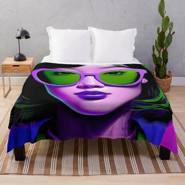 Item preview, Sunny Girl with Shades, Sunny Girl wearing Sunglasses, Sunspecs, Sunnies designed and sold by CharlottePlaceArt.