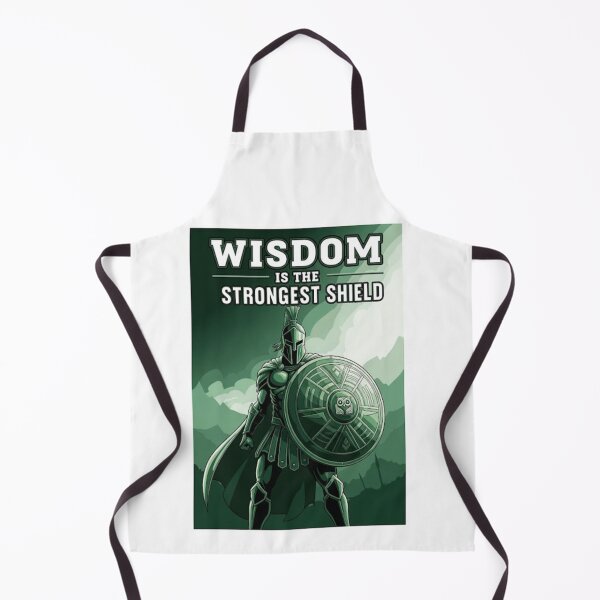 Item preview, College Poster: Wisdom is the Strongest Shield designed and sold by VarsityVibes.