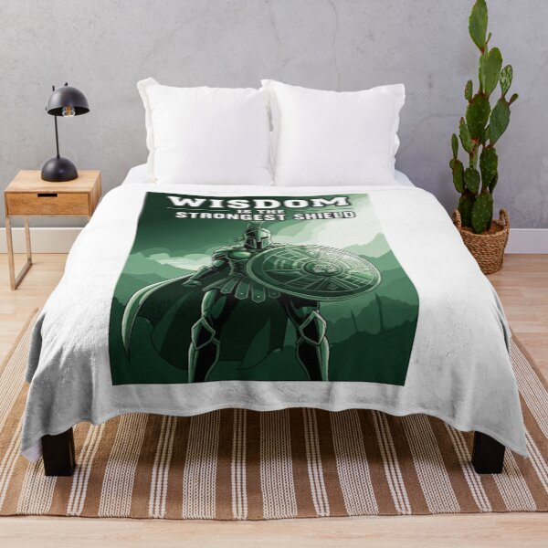Item preview, College Poster: Wisdom is the Strongest Shield designed and sold by VarsityVibes.