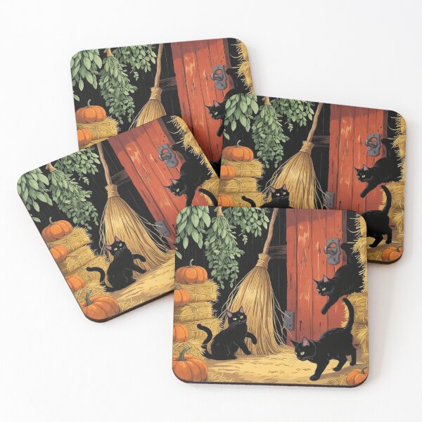 Item preview, Witch’s Harvest Barn – Cottagecore Halloween Magic designed and sold by Deezyned.