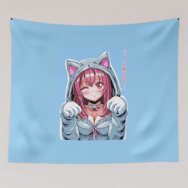 Item preview, Sexy Waifu Catgirl with Oppai Cleavage – Retro Anime Style designed and sold by AirForceTuan.