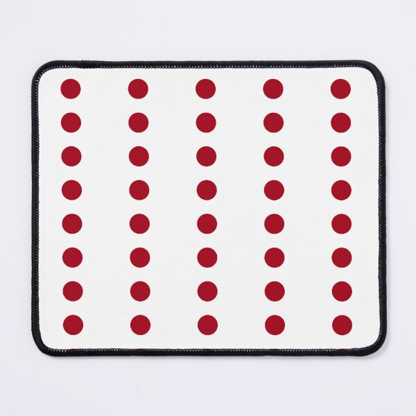 Item preview, Red Line Polka Dots on White designed and sold by POLKAIWERX.