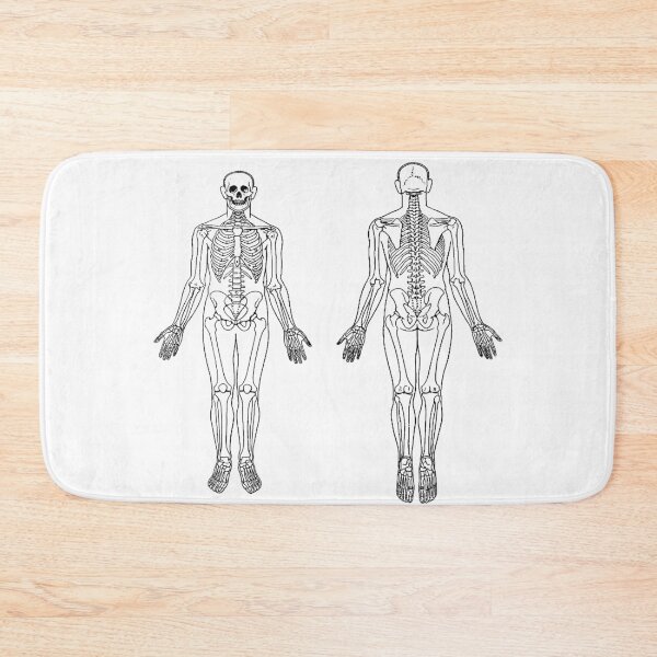 Item preview, Blank Autopsy Diagram, Skeleton, anterior and posterior designed and sold by TheRDA.