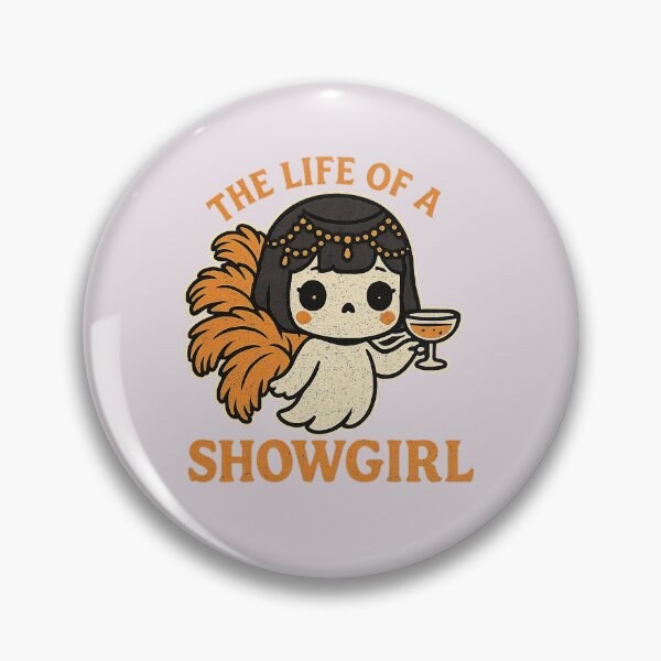 Item preview, The Life of a Showgirl Cute Spooky Art - Kawaii Halloween Ghost Showgirl designed and sold by SnapLabDesigns.