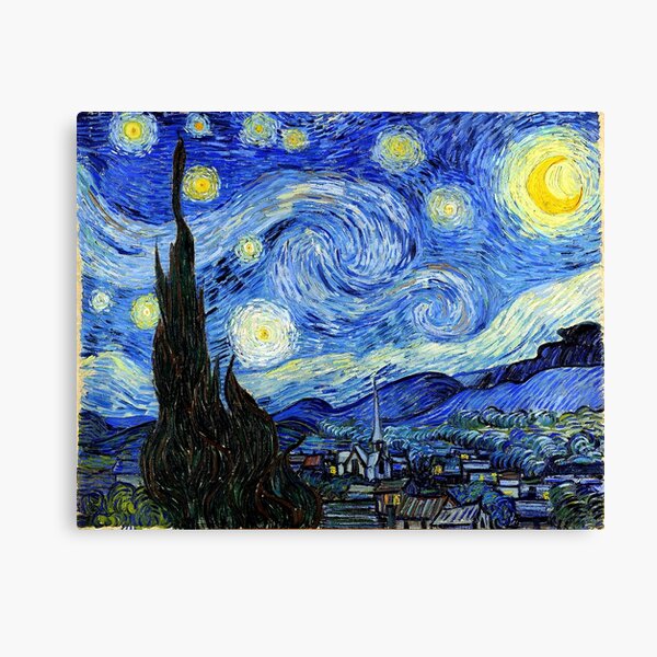 Vista previa del artículo con la obra «Noche estrellada Vincent van Gogh Painting», diseñado y vendido por Martstore.