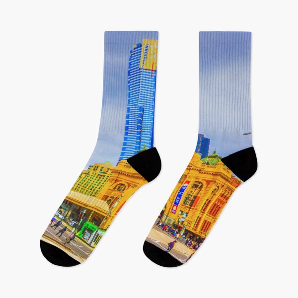Item preview, Flinders Street Station -- No Distracting Wires designed and sold by Steven Jodoin.