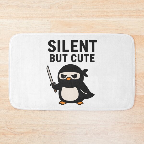 Item preview, Silent But Cute – Ninja Penguin designed and sold by SlomianyPisarz.