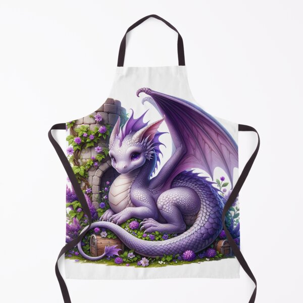 Item preview, Cute Adorable Purple Dragon designed and sold by Eiwaprints.