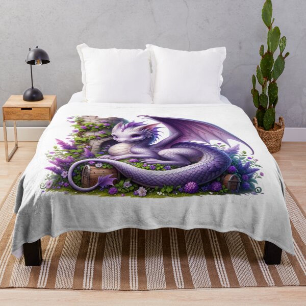 Item preview, Cute Adorable Purple Dragon designed and sold by Eiwaprints.