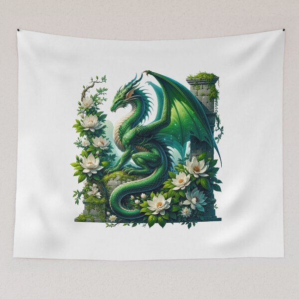 Item preview, Powerful Green Dragon designed and sold by Eiwaprints.