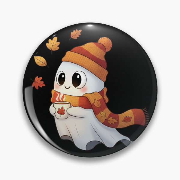 Item preview, Autumn Ghost | Cozy, Whimsical, and Spookily Seasonal Halloween Graphic designed and sold by Tw1nsAIArt.