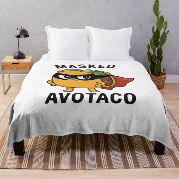 Item preview, Masked Avotaco – Funny Superhero Taco with Avocado designed and sold by SlomianyPisarz.