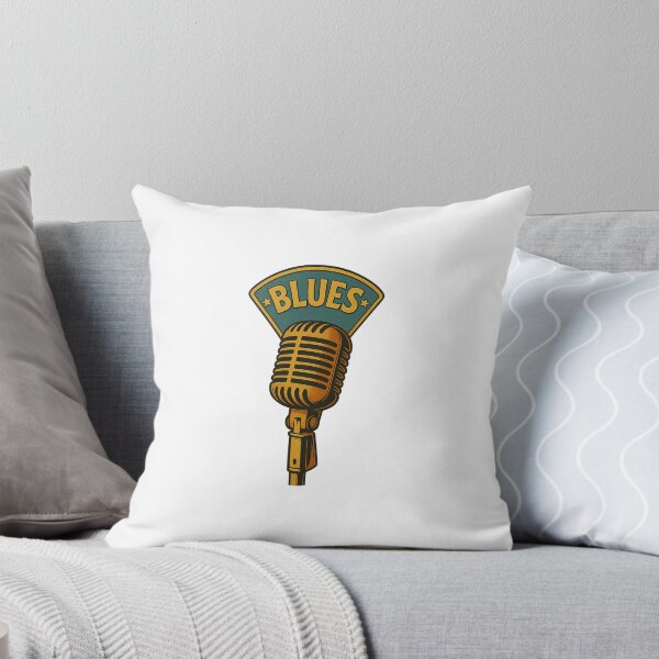 Item preview, Blues Music Microphone Design – Vintage Jazz & Soul Art designed and sold by Fleetwood1994.